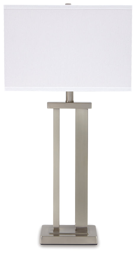 Aniela Silver Finish Table Lamp from Ashley - Luna Furniture
