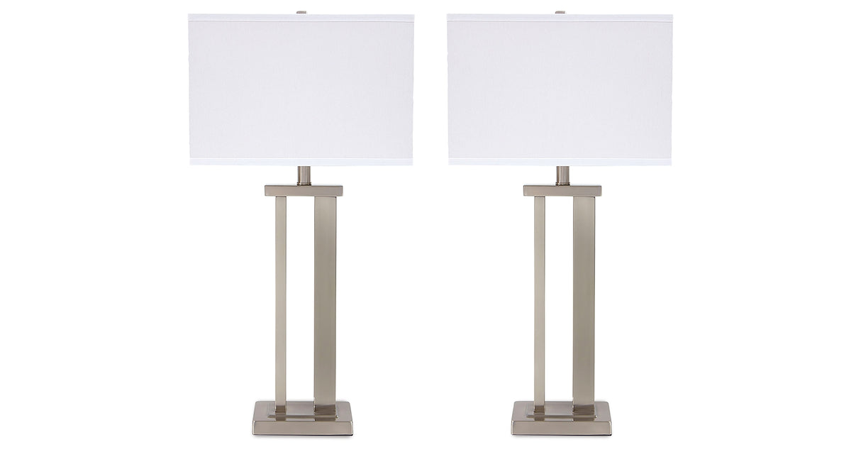Aniela Silver Finish Table Lamp from Ashley - Luna Furniture