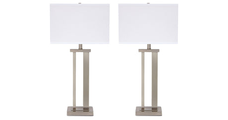 Aniela Silver Finish Table Lamp from Ashley - Luna Furniture