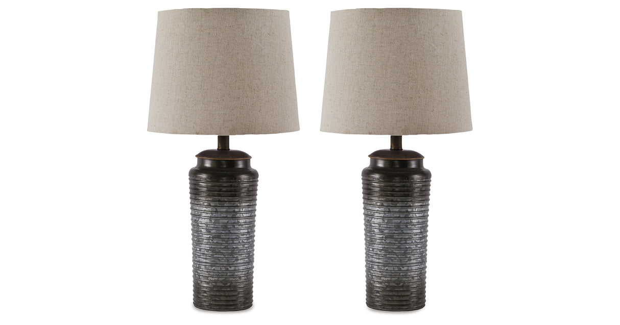 Norbert Gray Table Lamp from Ashley - Luna Furniture