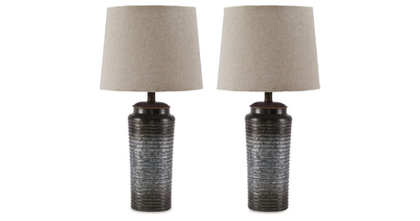 Norbert Gray Table Lamp from Ashley Furniture - Luna Furniture