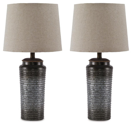 Norbert Gray Table Lamp from Ashley Furniture - Luna Furniture