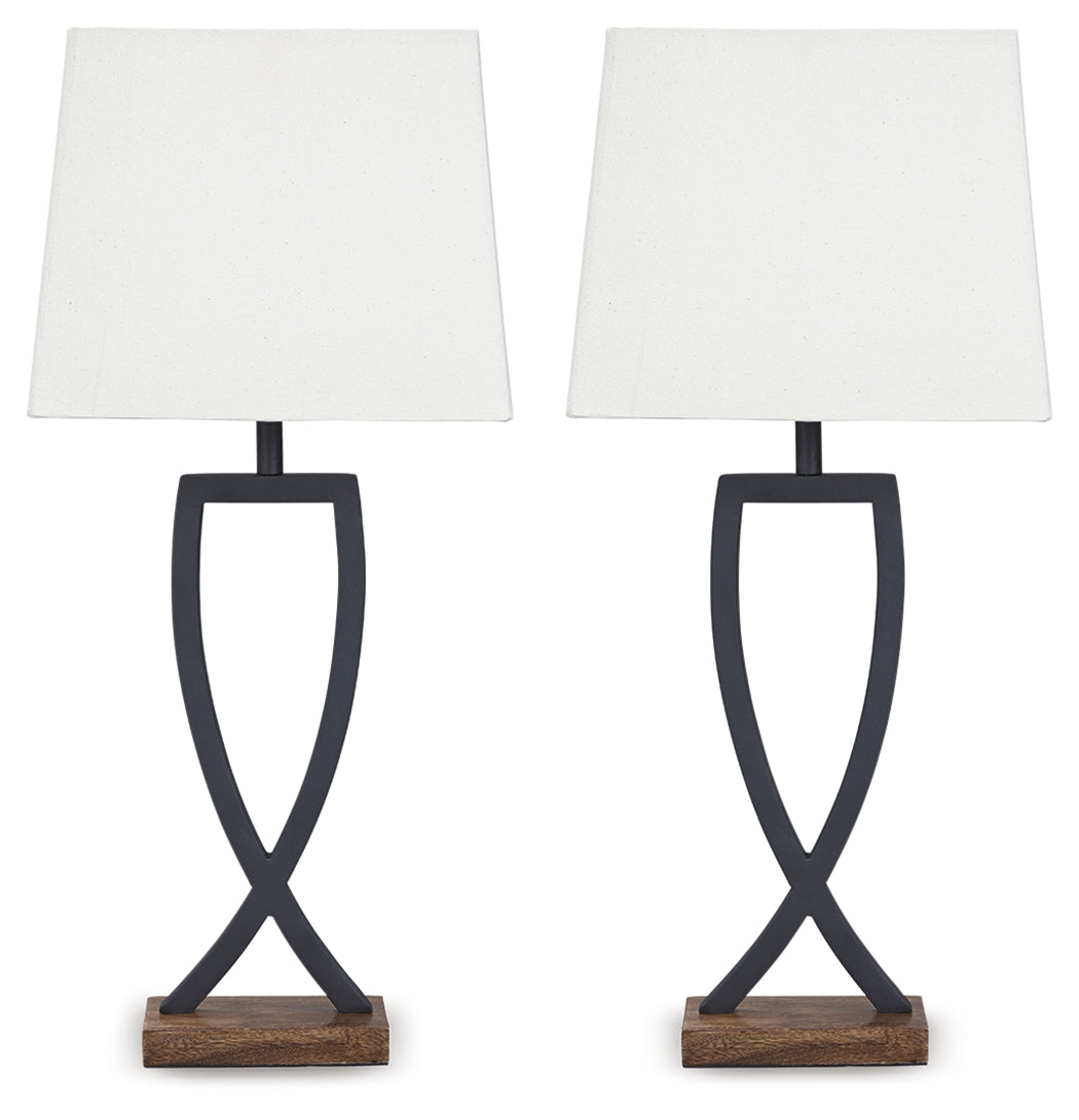 Makara Black/Brown Table Lamp from Ashley - Luna Furniture