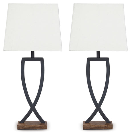 Makara Black/Brown Table Lamp from Ashley - Luna Furniture
