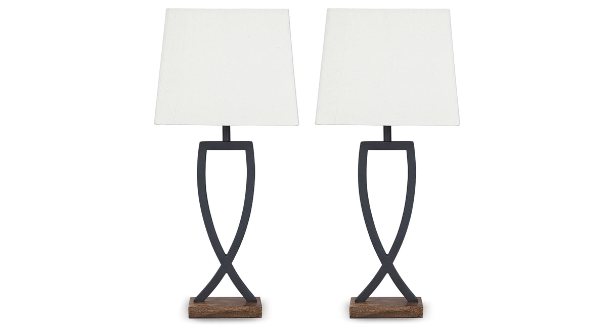 Makara Black/Brown Table Lamp from Ashley - Luna Furniture