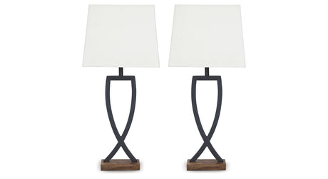 Makara Black/Brown Table Lamp from Ashley - Luna Furniture