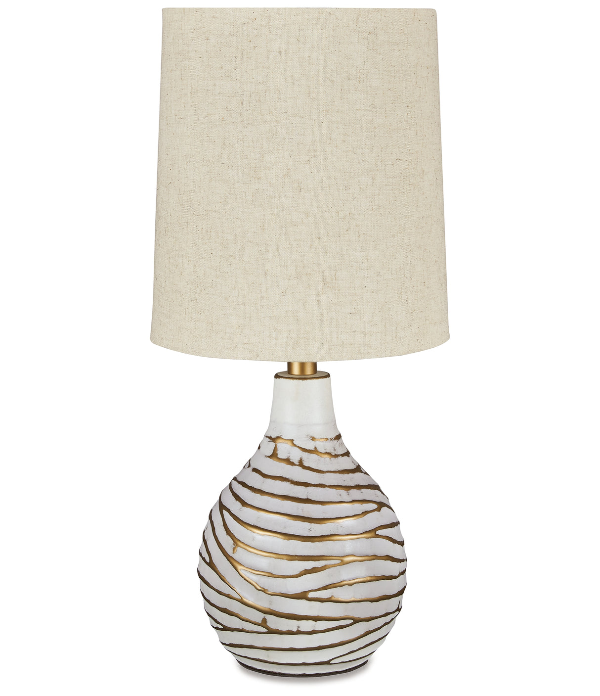 Aleela White/Gold Finish Table Lamp (Set of 2) from Ashley - Luna Furniture