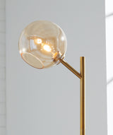 Abanson Amber/Gold Finish Floor Lamp from Ashley - Luna Furniture
