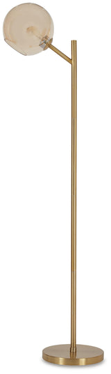 Abanson Amber/Gold Finish Floor Lamp from Ashley Furniture - Luna Furniture