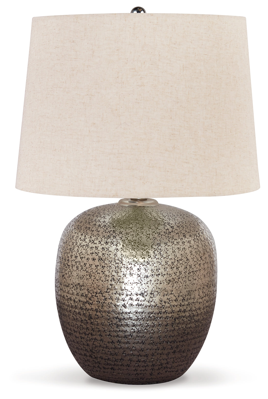 Magalie Antique Silver Finish Table Lamp from Ashley - Luna Furniture