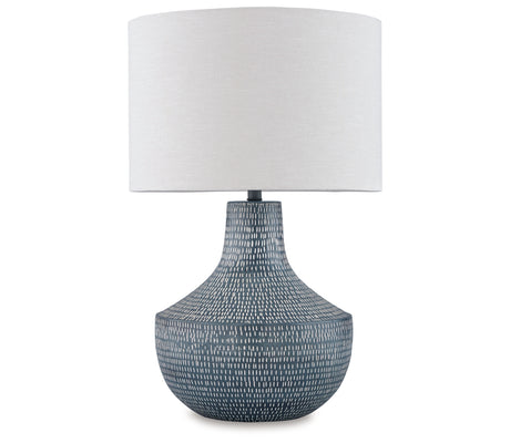 Schylarmont Antique Gray/White Table Lamp from Ashley Furniture - Luna Furniture