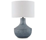 Schylarmont 2-Piece Table Lamp Set in Antique Gray/White from Ashley Furniture - Luna Furniture
