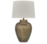 Madney Antique Gold Finish Table Lamp from Ashley Furniture - Luna Furniture
