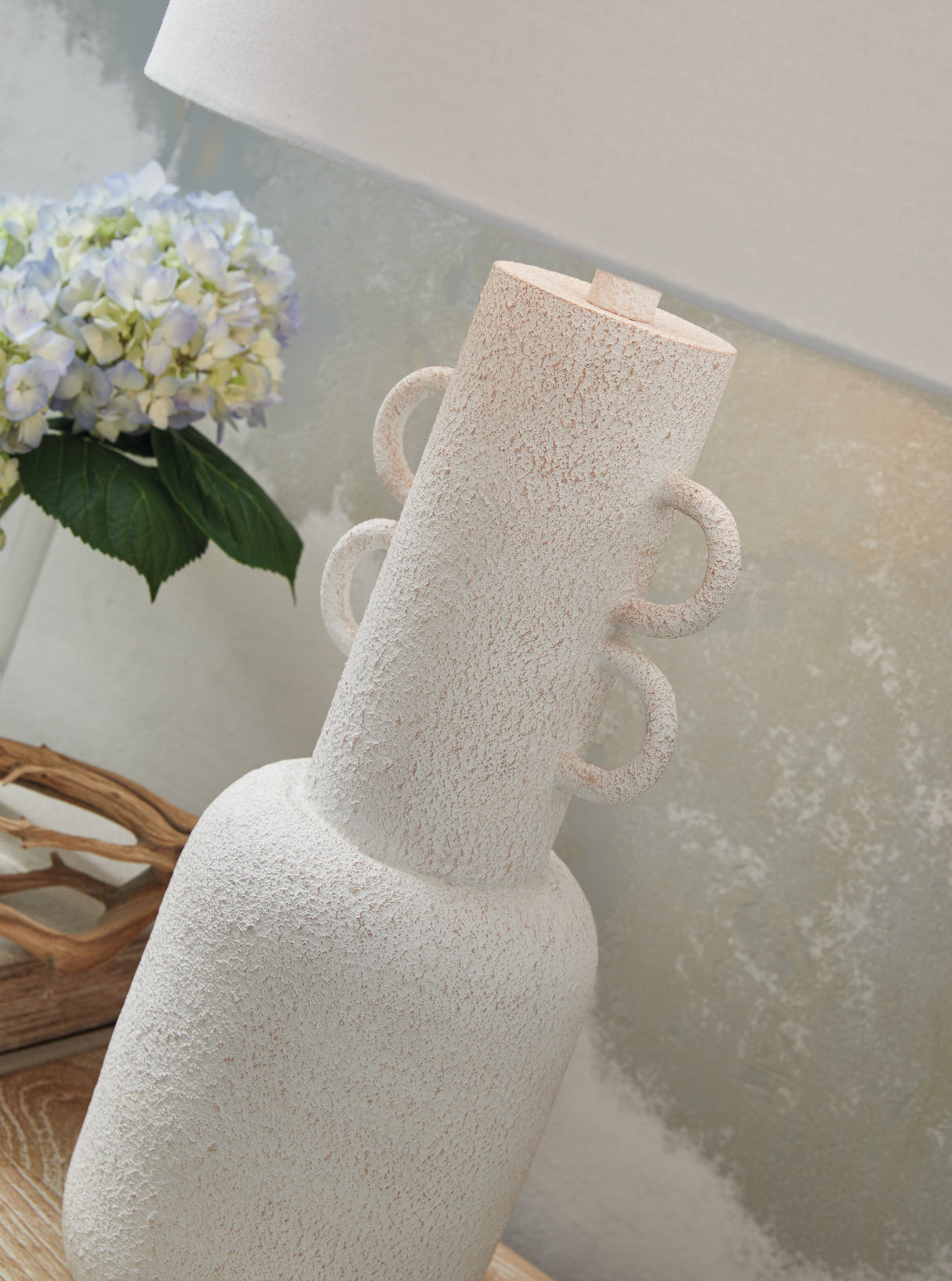 Perringhill Distressed White Table Lamp from Ashley - Luna Furniture