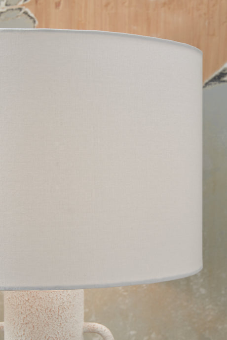 Perringhill Distressed White Table Lamp from Ashley - Luna Furniture
