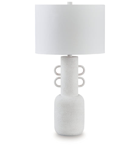 Perringhill Distressed White Table Lamp from Ashley - Luna Furniture