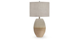 Linas Cream/Beige Table Lamp from Ashley - Luna Furniture