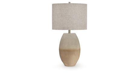 Linas Cream/Beige Table Lamp from Ashley - Luna Furniture