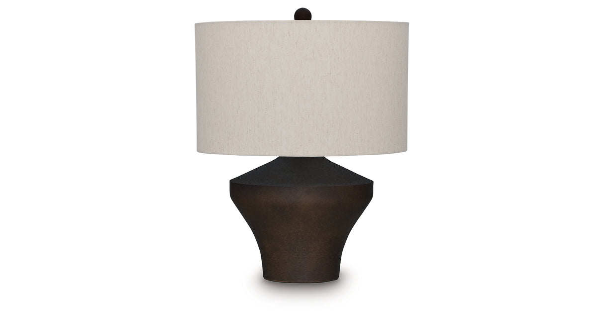Dolanham Distressed Brown Table Lamp from Ashley - Luna Furniture