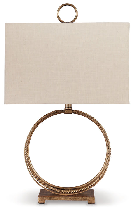 Mahala Antique Gold Finish Table Lamp from Ashley - Luna Furniture