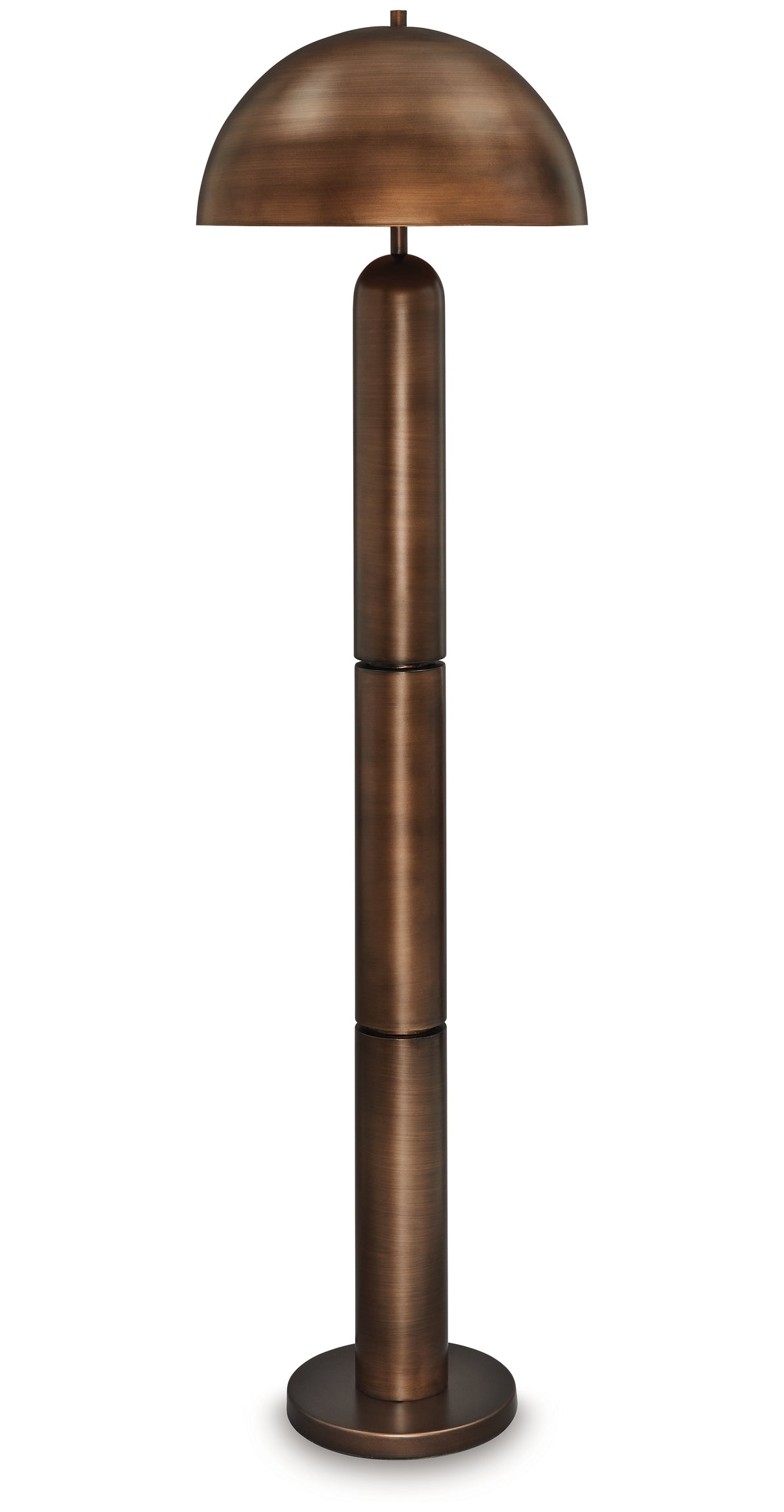 Wendfield Antique Copper Finish Floor Lamp from Ashley - Luna Furniture