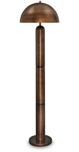 Wendfield Antique Copper Finish Floor Lamp from Ashley - Luna Furniture