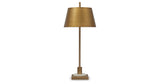 Fritzburn Gold Finish/White Table Lamp from Ashley Furniture - Luna Furniture