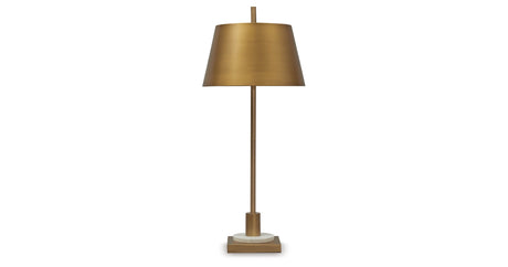 Fritzburn Gold Finish/White Table Lamp from Ashley - Luna Furniture