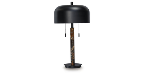 Alanbert Brown/Black Table Lamp from Ashley - Luna Furniture