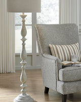 Bernadate Whitewash Floor Lamp from Ashley - Luna Furniture