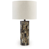 Ellford Black/Brown/Cream Table Lamp from Ashley - Luna Furniture