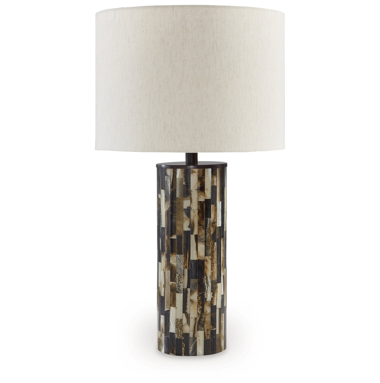 Ellford 2-Piece Table Lamp Set in Black/Brown/Cream from Ashley - Luna Furniture