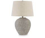 Dreward 2-Piece Table Lamp Set in Distressed Gray from Ashley Furniture - Luna Furniture