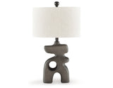 Danacy 2-Piece Table Lamp Set in Distressed Black from Ashley - Luna Furniture