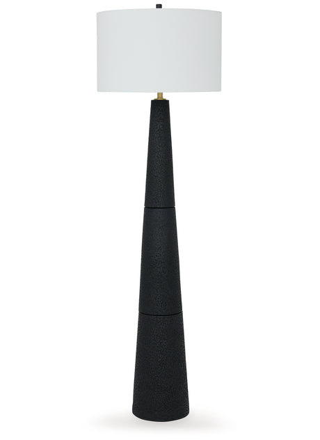 Hallburg Black Floor Lamp from Ashley - Luna Furniture