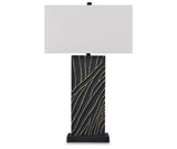 Bartlen Black/Gold Finish Table Lamp from Ashley - Luna Furniture