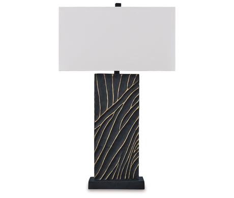 Bartlen Black/Gold Finish Table Lamp from Ashley - Luna Furniture
