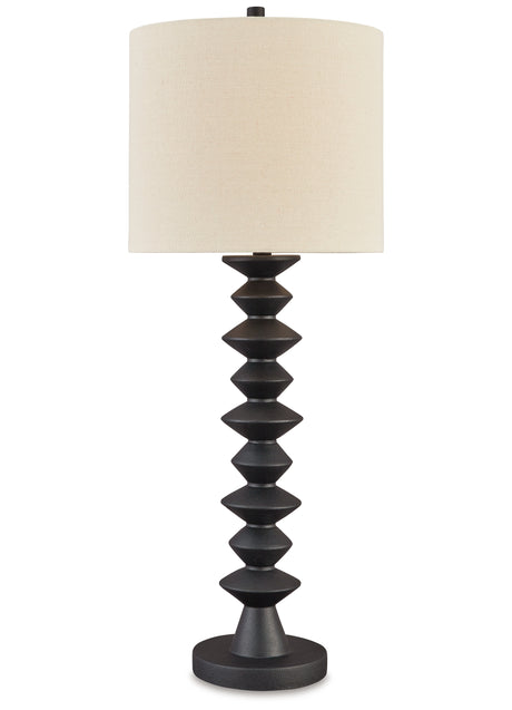 Luanndon 2-Piece Table Lamp Set in Black from Ashley Furniture - Luna Furniture