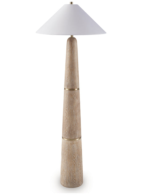 Gasparleigh Brown/Gold Finish Table Lamp from Ashley - Luna Furniture
