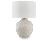 Calbert Warm Gray Table Lamp from Ashley - Luna Furniture