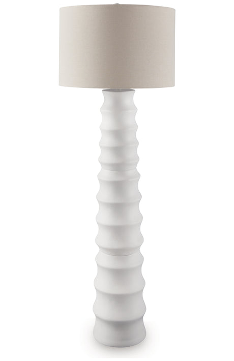 Veraleigh White Floor Lamp from Ashley - Luna Furniture