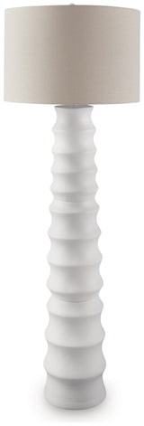 Veraleigh White Floor Lamp from Ashley Furniture - Luna Furniture