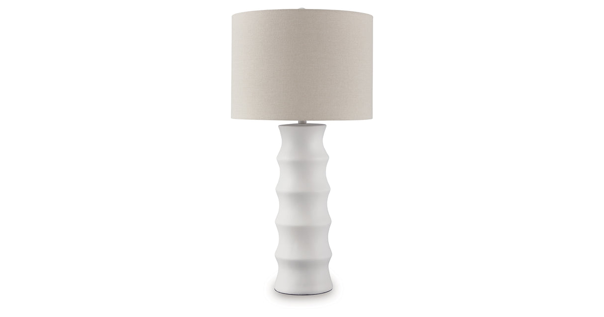 Veraleigh White Table Lamp from Ashley - Luna Furniture