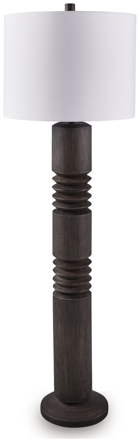 Fainwell Black Floor Lamp from Ashley - Luna Furniture