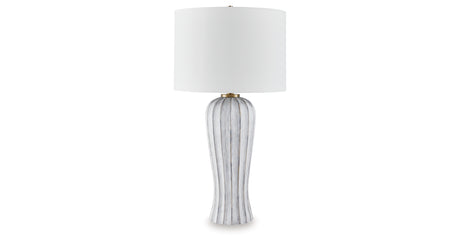 Lanwell Antique Gray Table Lamp from Ashley - Luna Furniture