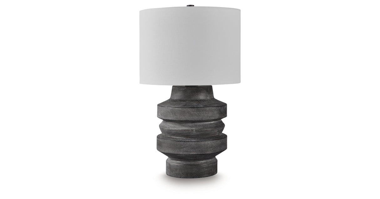 Wahida Distressed Black Table Lamp from Ashley - Luna Furniture