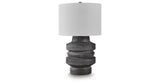 Wahida Distressed Black Table Lamp from Ashley - Luna Furniture