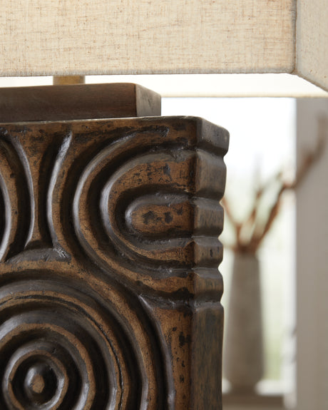 Heathbury Antique Brown Table Lamp from Ashley - Luna Furniture