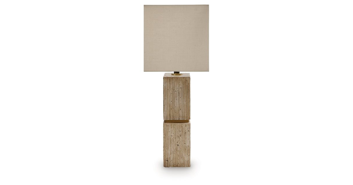 Laddner Beige Table Lamp from Ashley Furniture - Luna Furniture