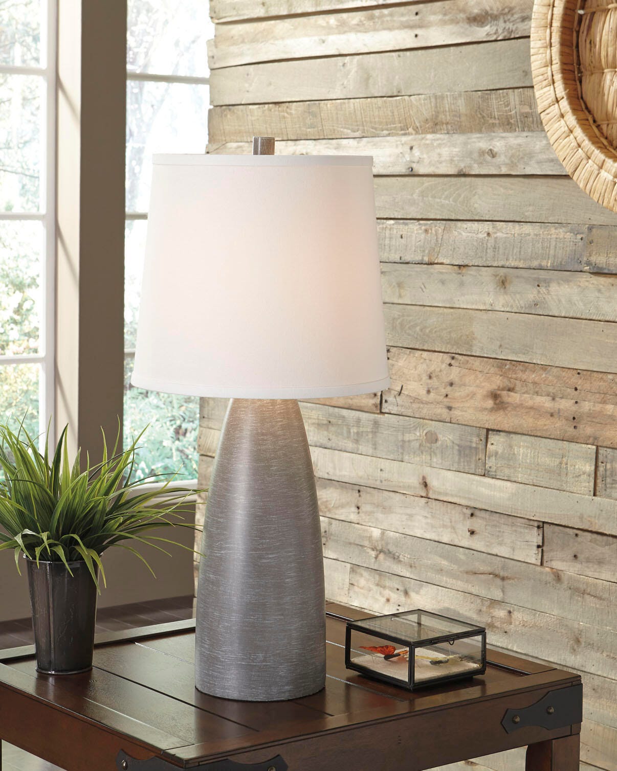 Shavontae Gray Table Lamp from Ashley Furniture - Luna Furniture